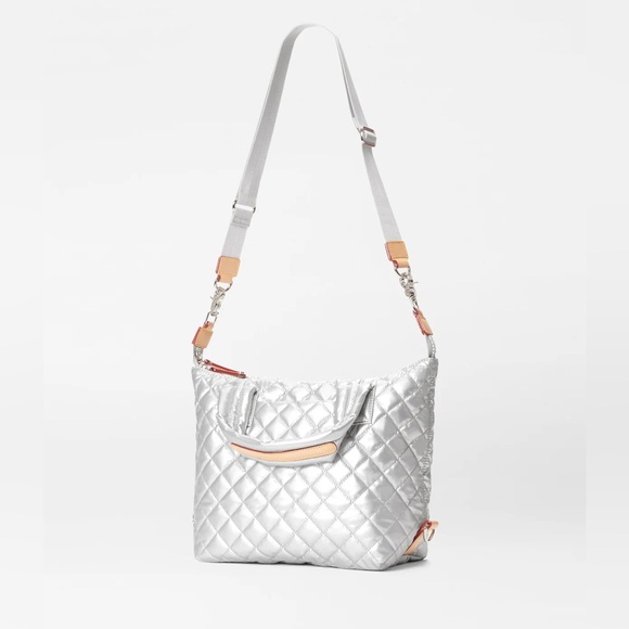 MZ Wallace Small Sutton Deluxe, Matte Silver, NWT, lightweight - Picture 8 of 9